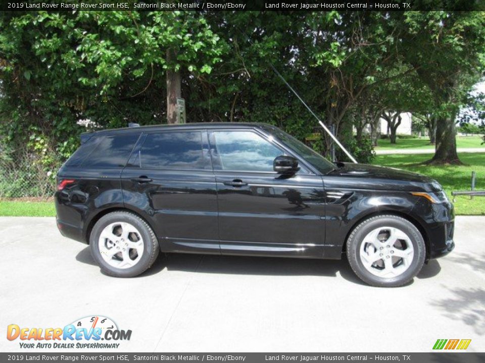 2019 Land Rover Range Rover Sport HSE Santorini Black Metallic / Ebony/Ebony Photo #6