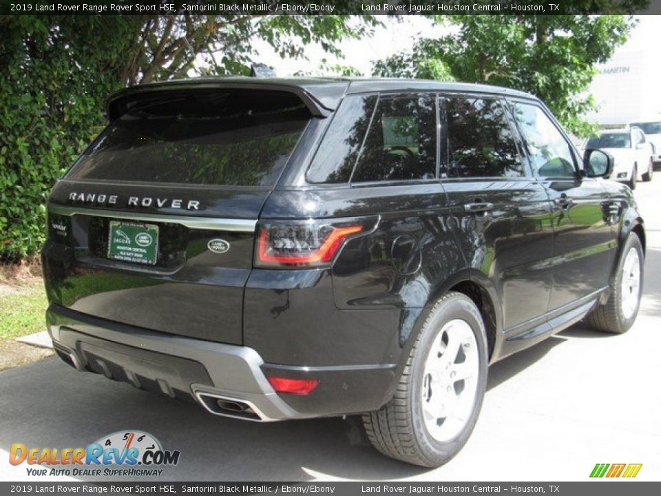 2019 Land Rover Range Rover Sport HSE Santorini Black Metallic / Ebony/Ebony Photo #7