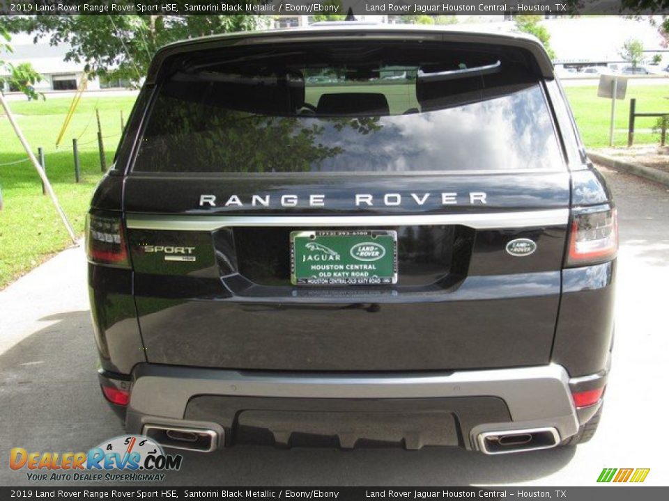 2019 Land Rover Range Rover Sport HSE Santorini Black Metallic / Ebony/Ebony Photo #8