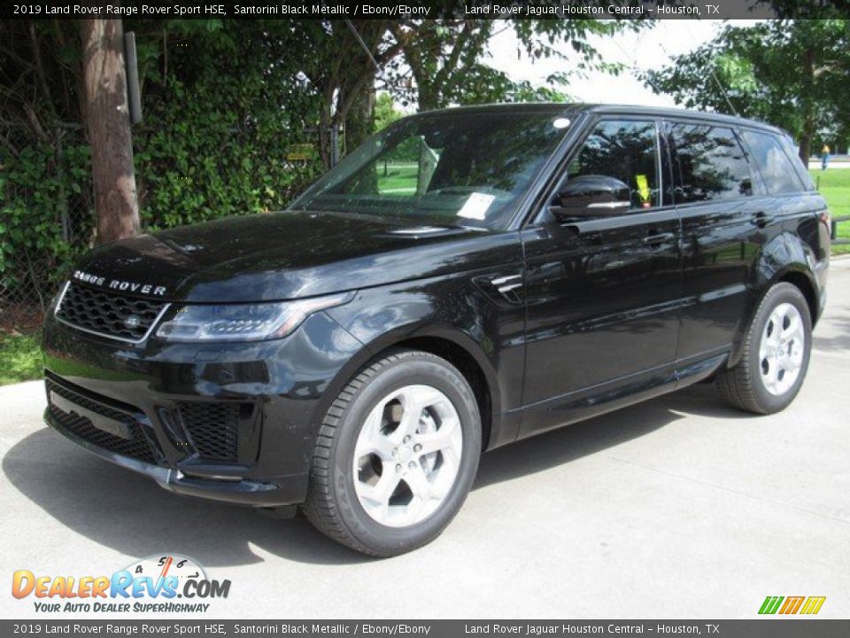 2019 Land Rover Range Rover Sport HSE Santorini Black Metallic / Ebony/Ebony Photo #10