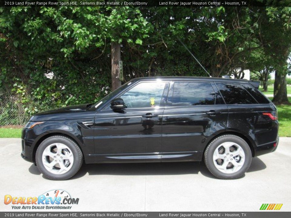 2019 Land Rover Range Rover Sport HSE Santorini Black Metallic / Ebony/Ebony Photo #11