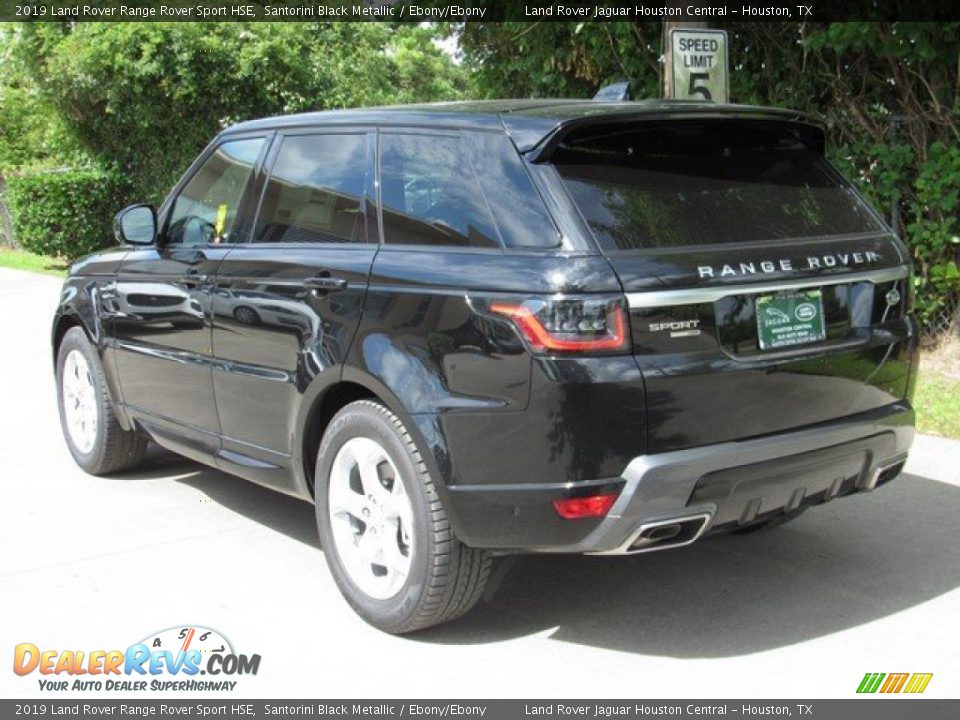 2019 Land Rover Range Rover Sport HSE Santorini Black Metallic / Ebony/Ebony Photo #12