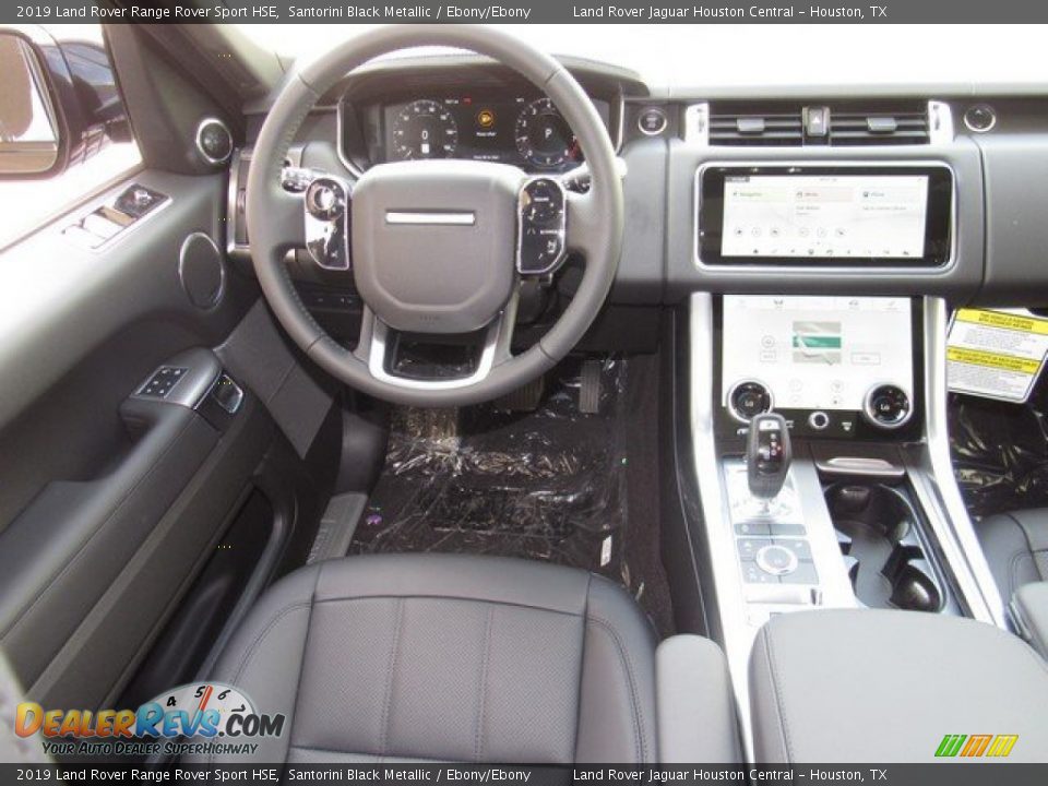 2019 Land Rover Range Rover Sport HSE Santorini Black Metallic / Ebony/Ebony Photo #14