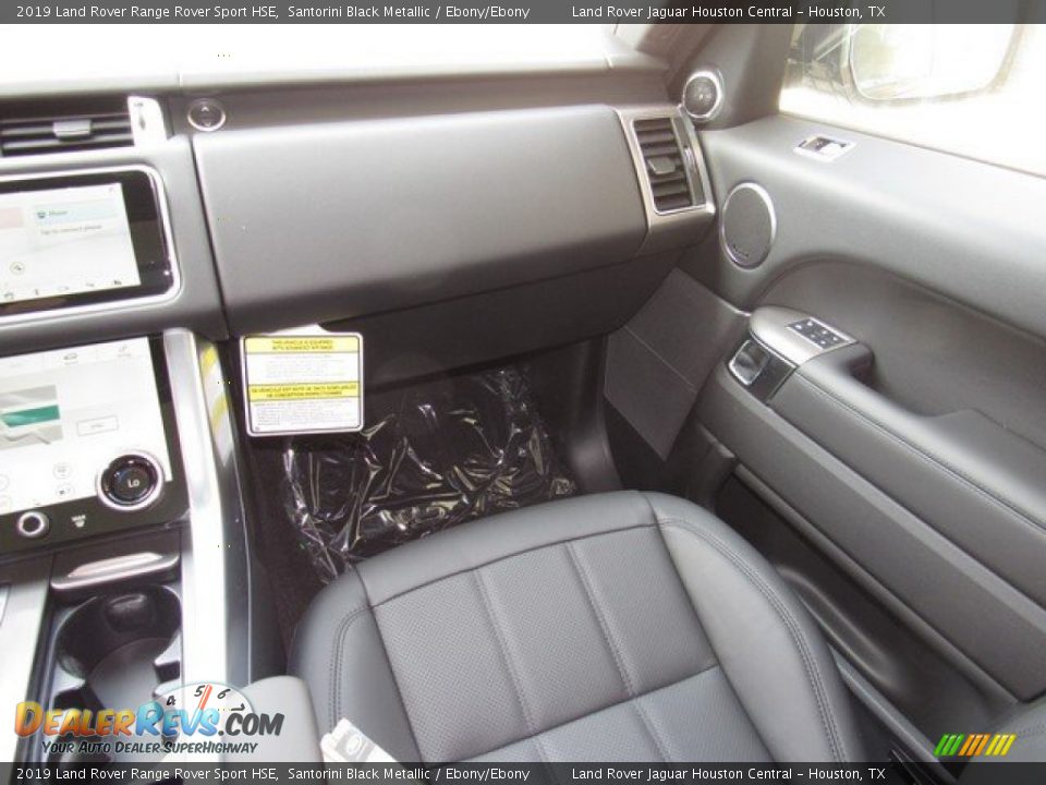 2019 Land Rover Range Rover Sport HSE Santorini Black Metallic / Ebony/Ebony Photo #15