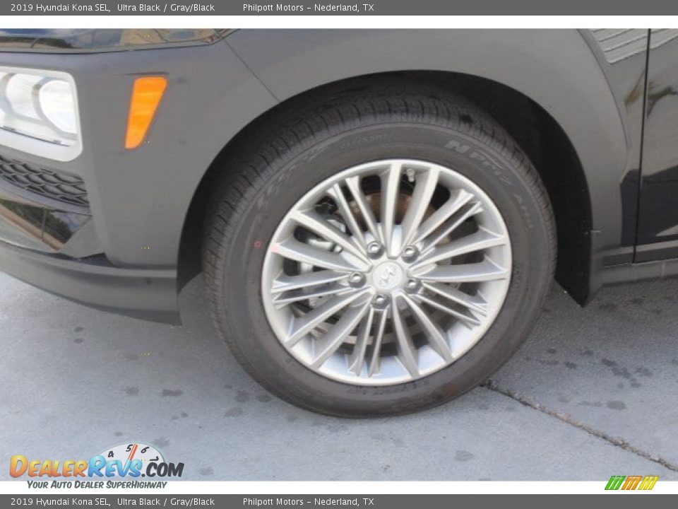 2019 Hyundai Kona SEL Ultra Black / Gray/Black Photo #5