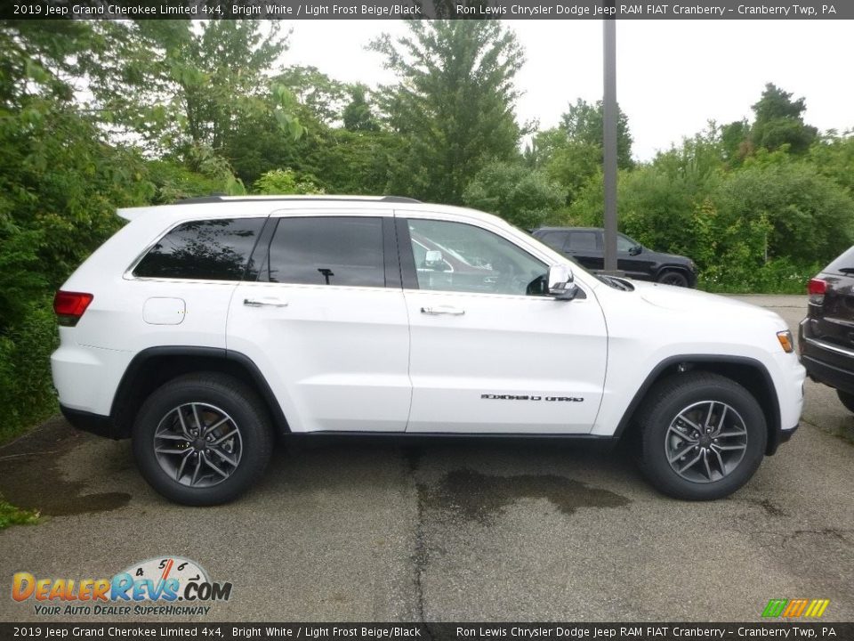 2019 Jeep Grand Cherokee Limited 4x4 Bright White / Light Frost Beige/Black Photo #3