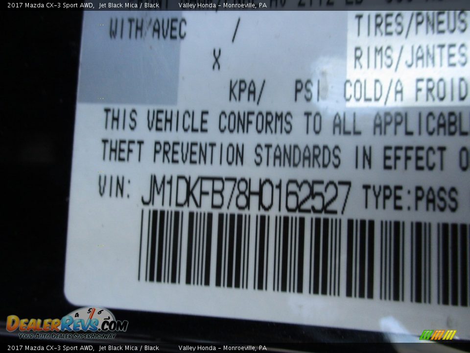 2017 Mazda CX-3 Sport AWD Jet Black Mica / Black Photo #19