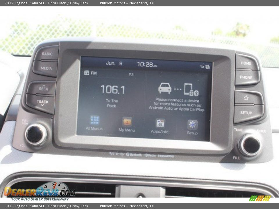 2019 Hyundai Kona SEL Ultra Black / Gray/Black Photo #11