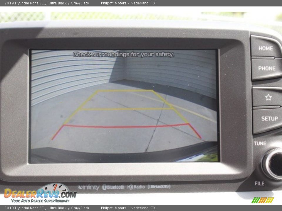 2019 Hyundai Kona SEL Ultra Black / Gray/Black Photo #13
