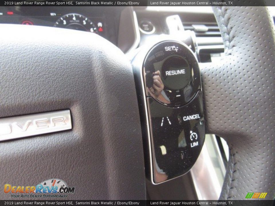 2019 Land Rover Range Rover Sport HSE Santorini Black Metallic / Ebony/Ebony Photo #28