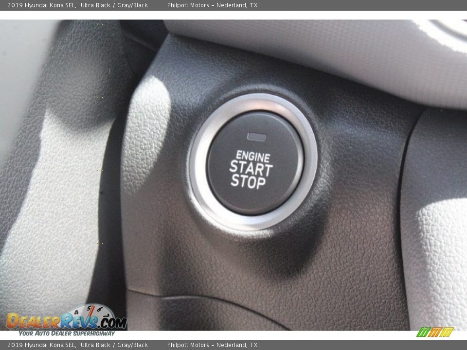 2019 Hyundai Kona SEL Ultra Black / Gray/Black Photo #14