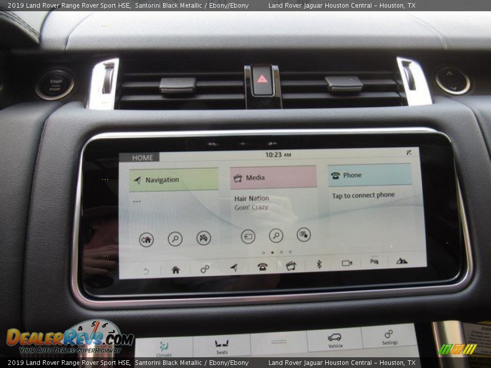 2019 Land Rover Range Rover Sport HSE Santorini Black Metallic / Ebony/Ebony Photo #30