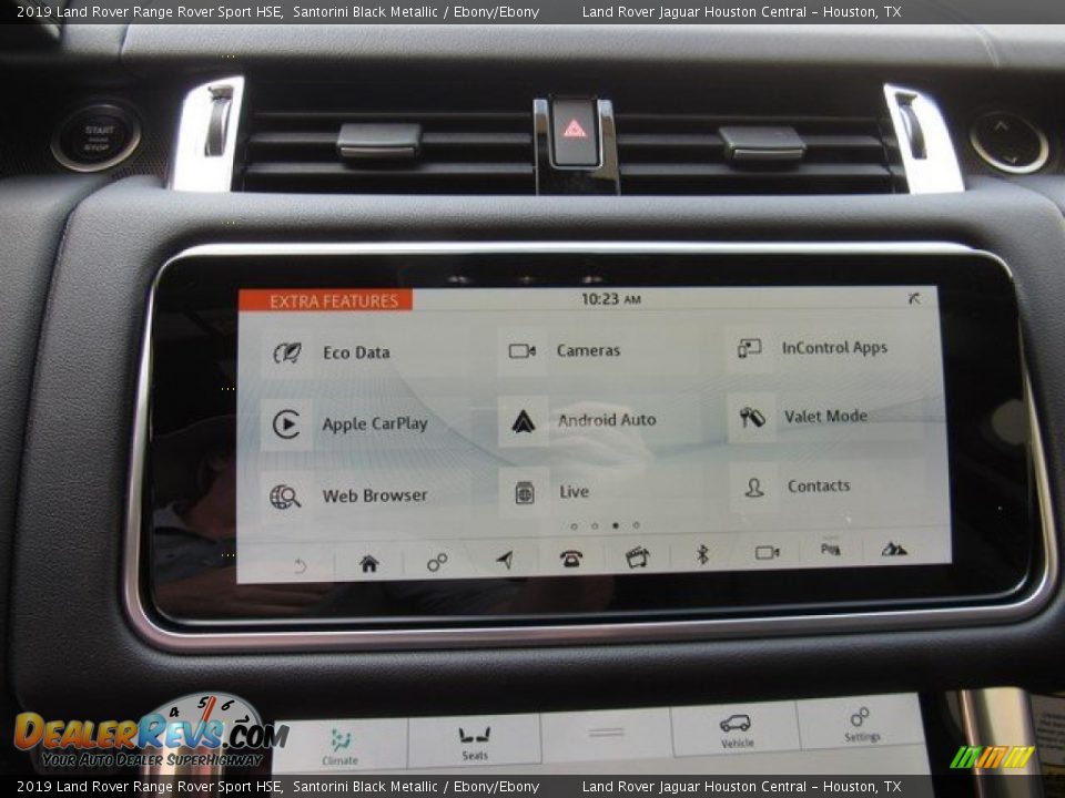 2019 Land Rover Range Rover Sport HSE Santorini Black Metallic / Ebony/Ebony Photo #31