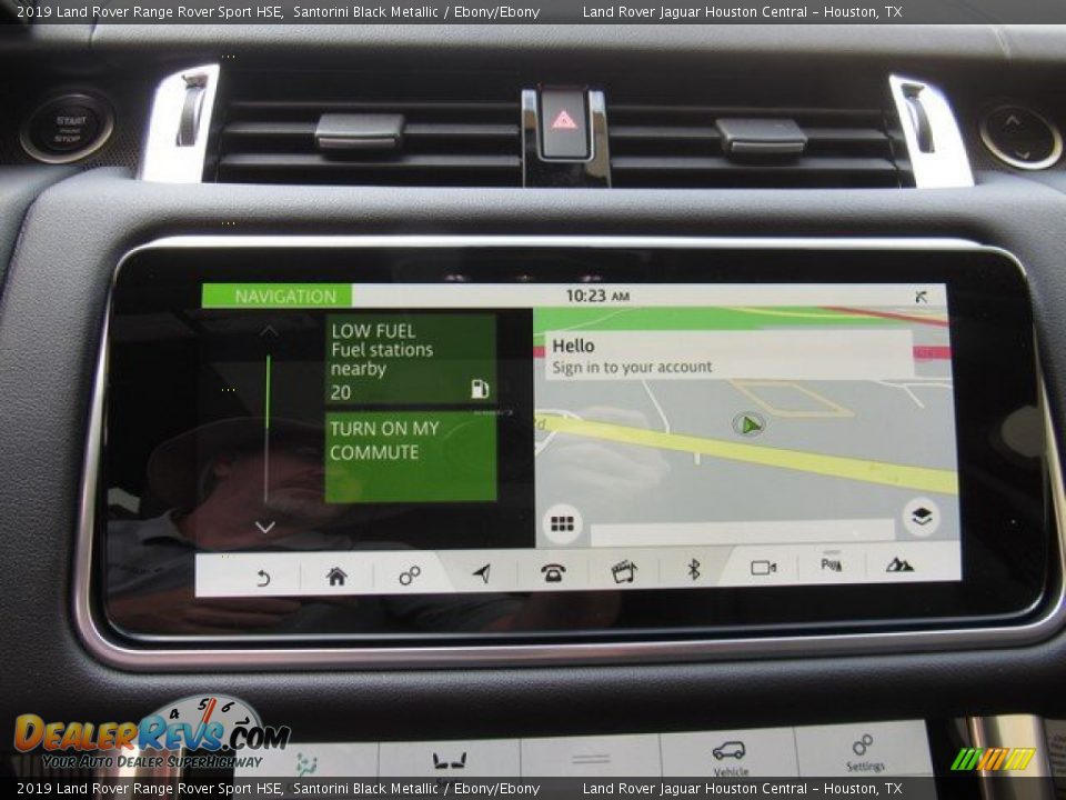 2019 Land Rover Range Rover Sport HSE Santorini Black Metallic / Ebony/Ebony Photo #33