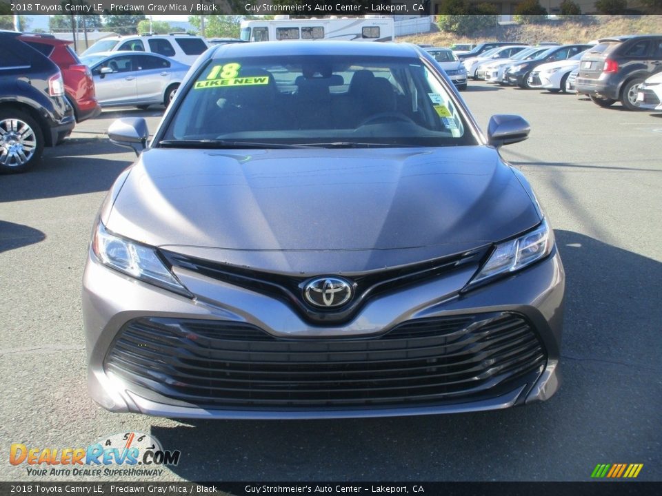 2018 Toyota Camry LE Predawn Gray Mica / Black Photo #2