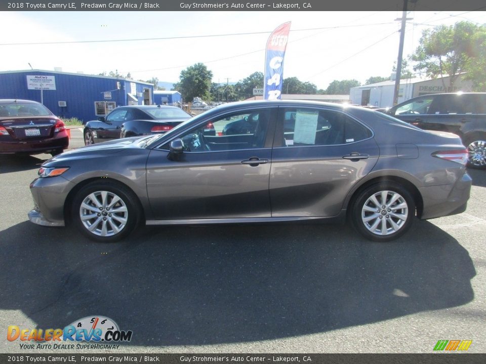 2018 Toyota Camry LE Predawn Gray Mica / Black Photo #4