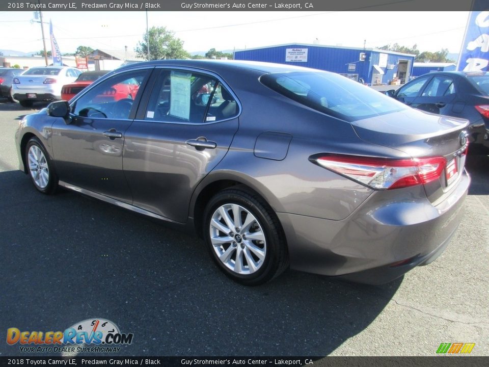 2018 Toyota Camry LE Predawn Gray Mica / Black Photo #5