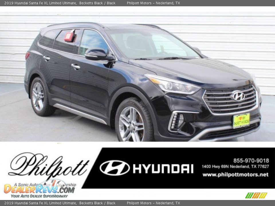 2019 Hyundai Santa Fe XL Limited Ultimate Becketts Black / Black Photo #1