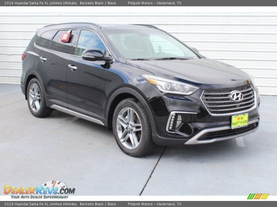 2019 Hyundai Santa Fe XL Limited Ultimate Becketts Black / Black Photo #2