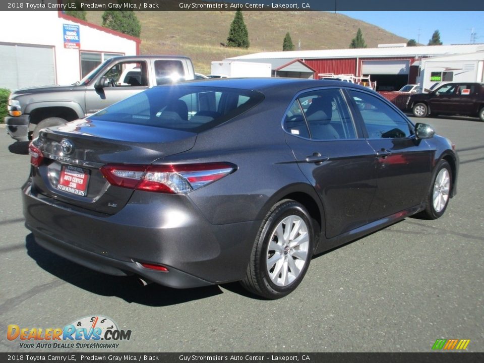 2018 Toyota Camry LE Predawn Gray Mica / Black Photo #7