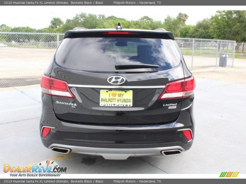 2019 Hyundai Santa Fe XL Limited Ultimate Becketts Black / Black Photo #7
