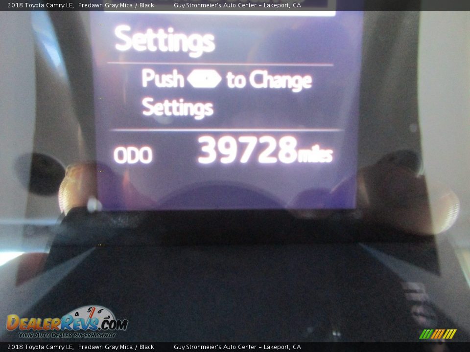 2018 Toyota Camry LE Predawn Gray Mica / Black Photo #11