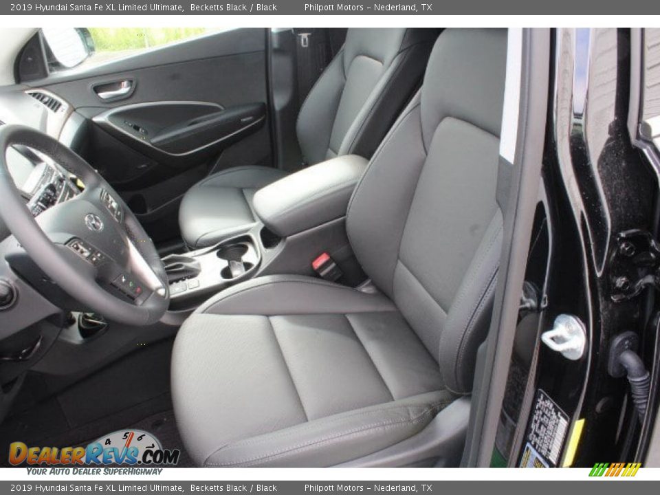 2019 Hyundai Santa Fe XL Limited Ultimate Becketts Black / Black Photo #10