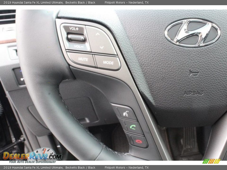 2019 Hyundai Santa Fe XL Limited Ultimate Becketts Black / Black Photo #15