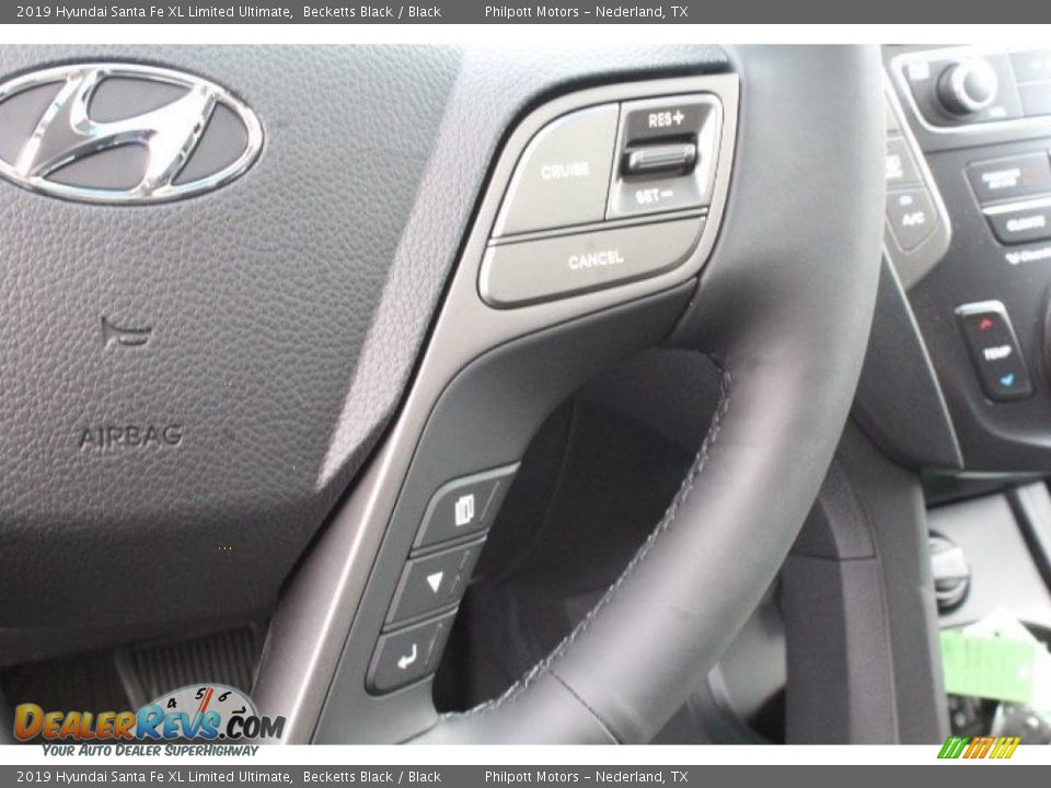 2019 Hyundai Santa Fe XL Limited Ultimate Becketts Black / Black Photo #16