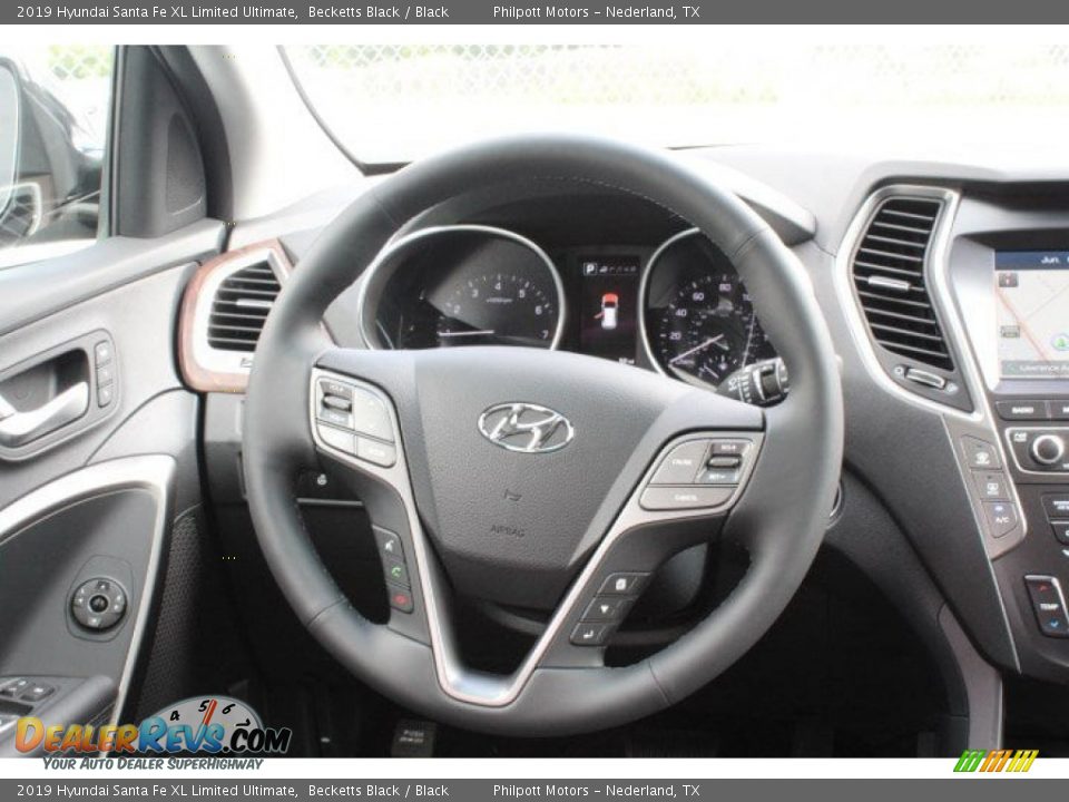2019 Hyundai Santa Fe XL Limited Ultimate Becketts Black / Black Photo #20