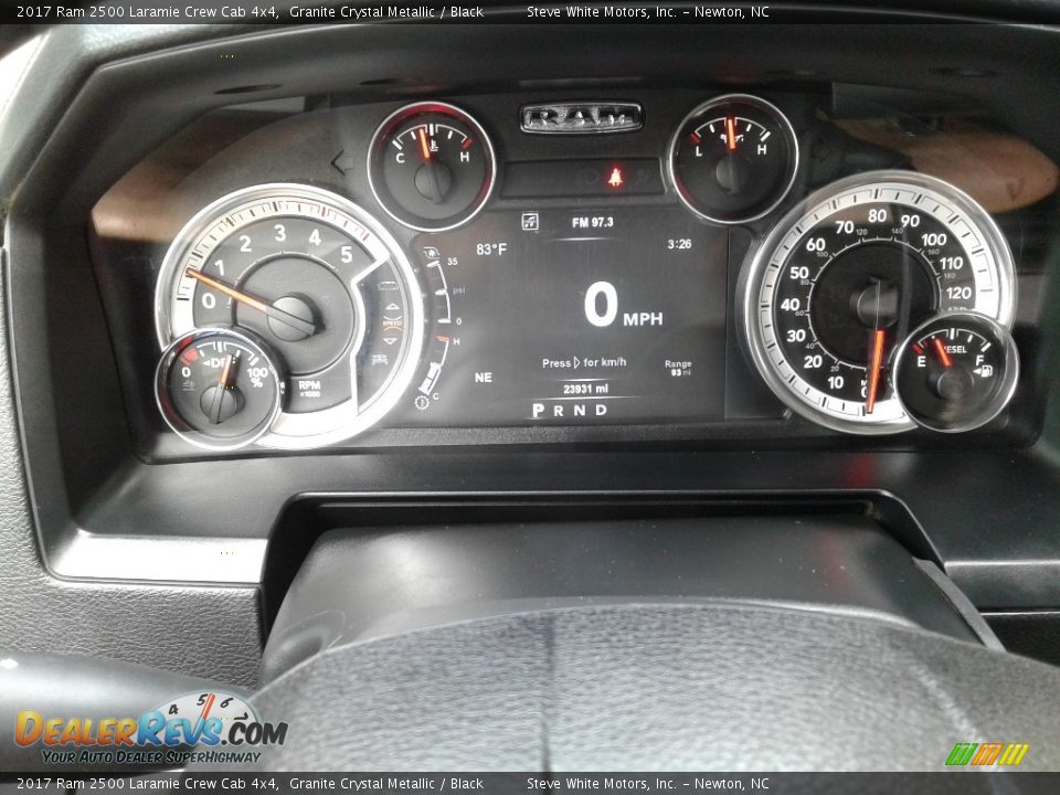 2017 Ram 2500 Laramie Crew Cab 4x4 Granite Crystal Metallic / Black Photo #19
