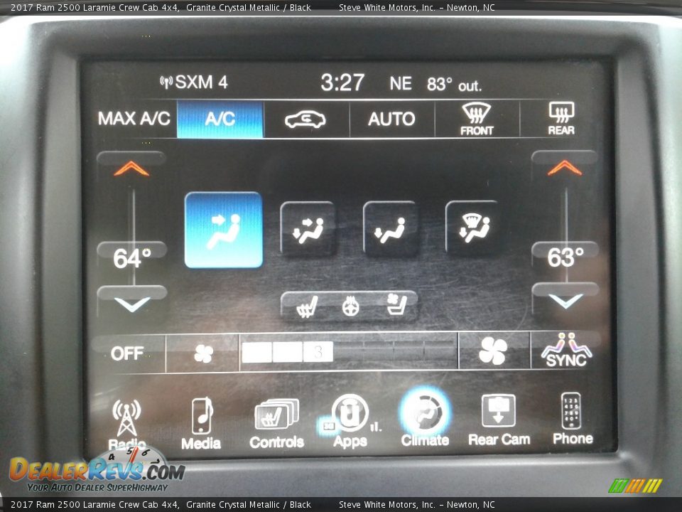 2017 Ram 2500 Laramie Crew Cab 4x4 Granite Crystal Metallic / Black Photo #24