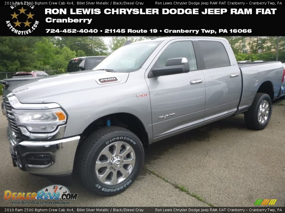 2019 Ram 2500 Bighorn Crew Cab 4x4 Billet Silver Metallic / Black/Diesel Gray Photo #1