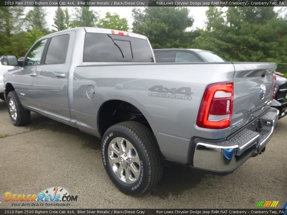 2019 Ram 2500 Bighorn Crew Cab 4x4 Billet Silver Metallic / Black/Diesel Gray Photo #3