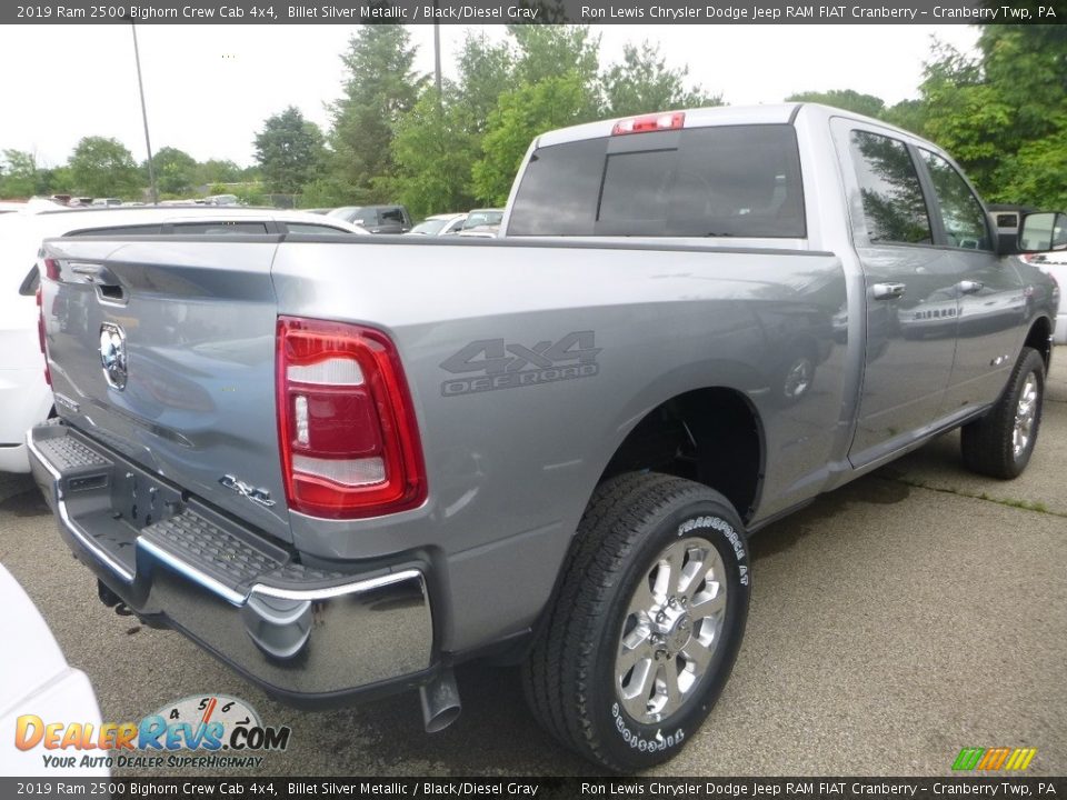 2019 Ram 2500 Bighorn Crew Cab 4x4 Billet Silver Metallic / Black/Diesel Gray Photo #5