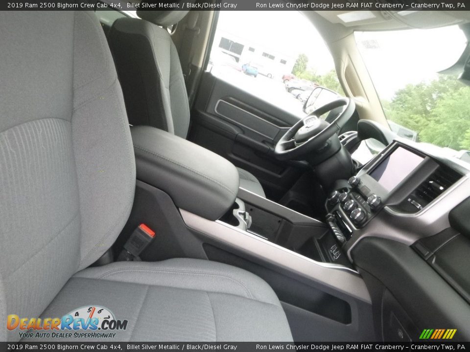 2019 Ram 2500 Bighorn Crew Cab 4x4 Billet Silver Metallic / Black/Diesel Gray Photo #8