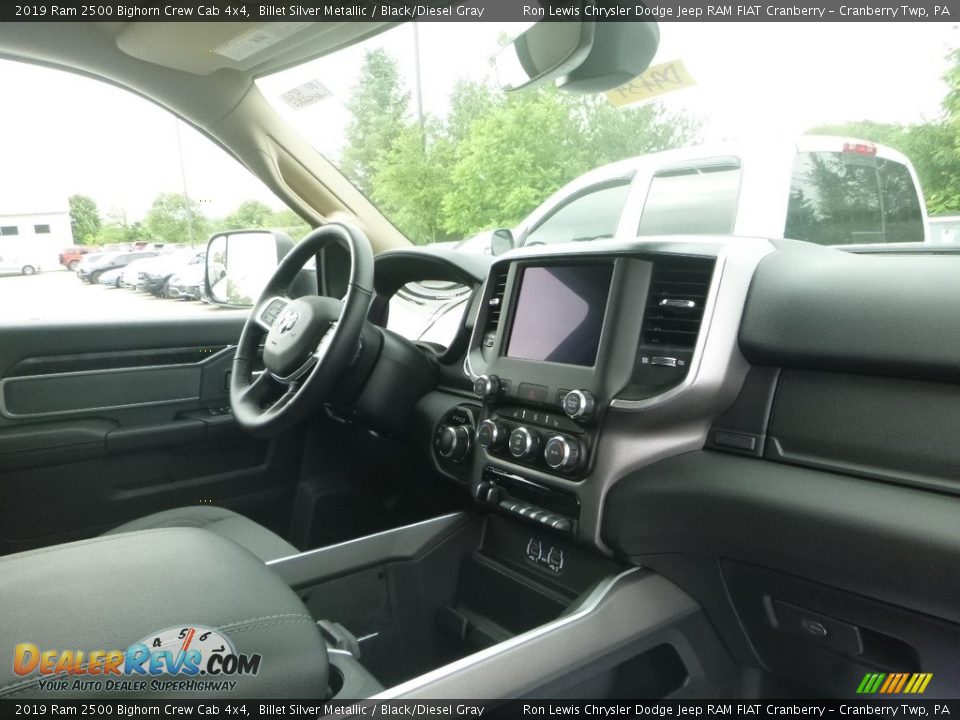 2019 Ram 2500 Bighorn Crew Cab 4x4 Billet Silver Metallic / Black/Diesel Gray Photo #9