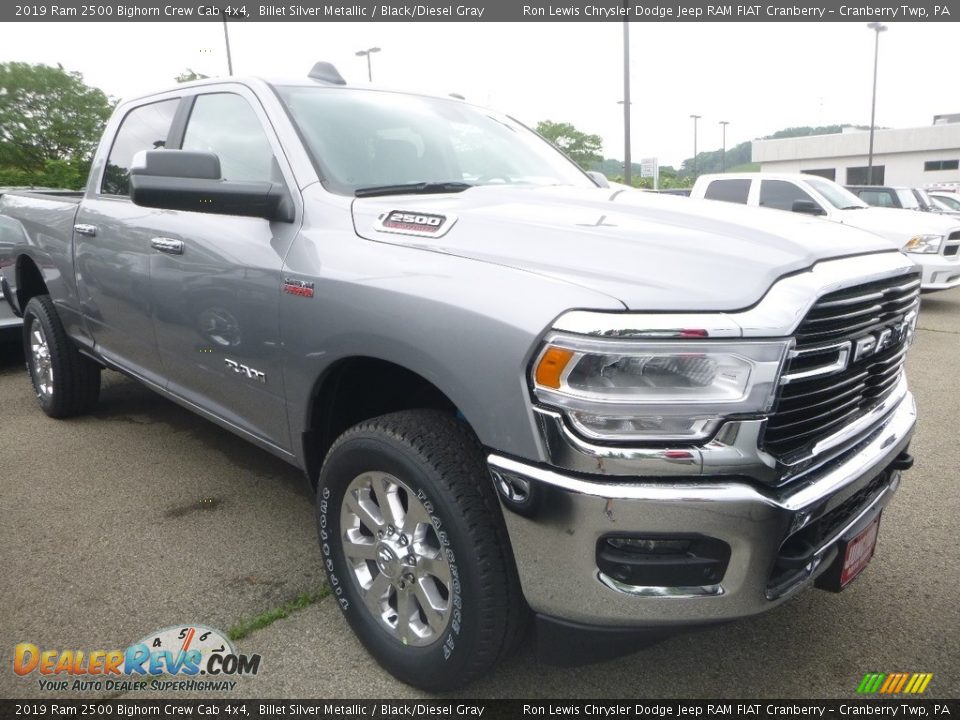 2019 Ram 2500 Bighorn Crew Cab 4x4 Billet Silver Metallic / Black/Diesel Gray Photo #10