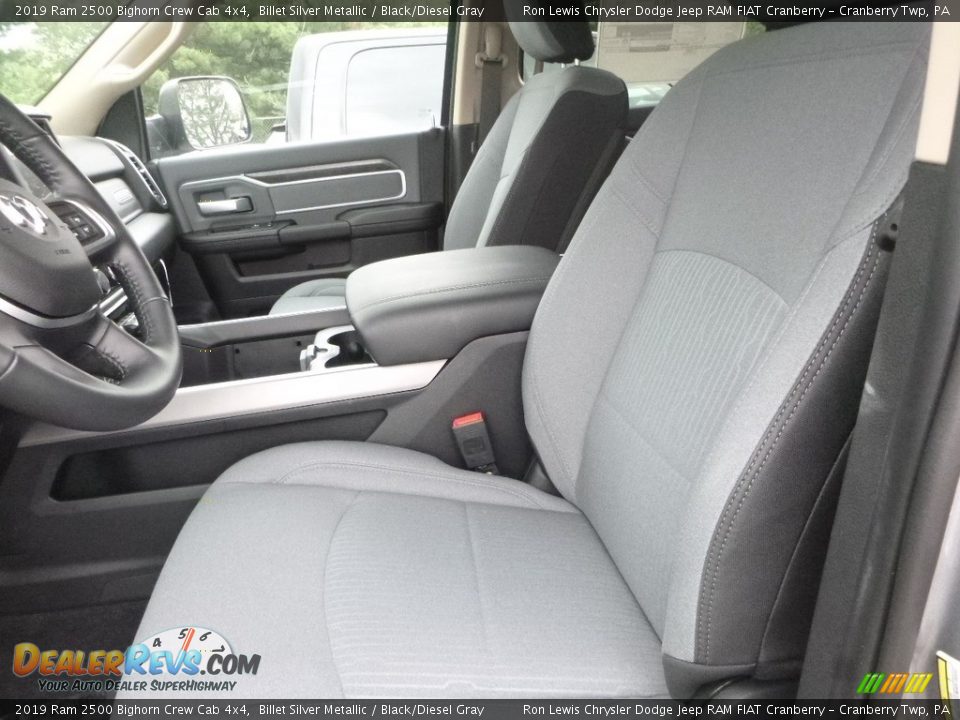 2019 Ram 2500 Bighorn Crew Cab 4x4 Billet Silver Metallic / Black/Diesel Gray Photo #12