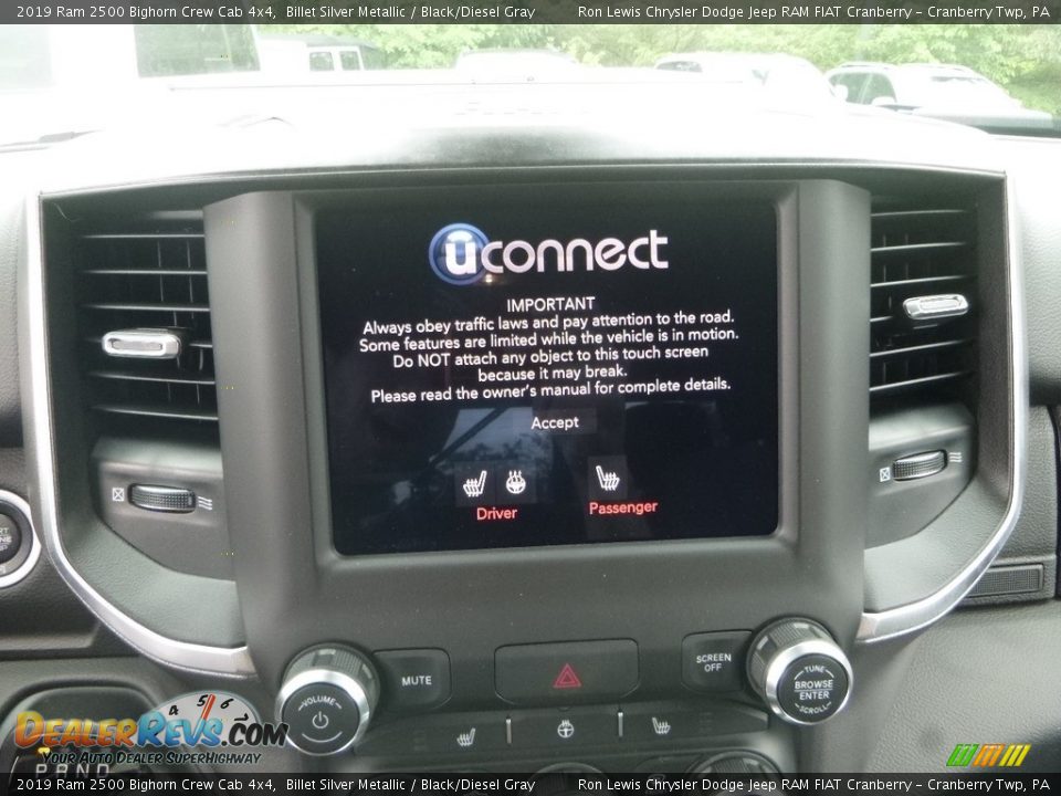 2019 Ram 2500 Bighorn Crew Cab 4x4 Billet Silver Metallic / Black/Diesel Gray Photo #17