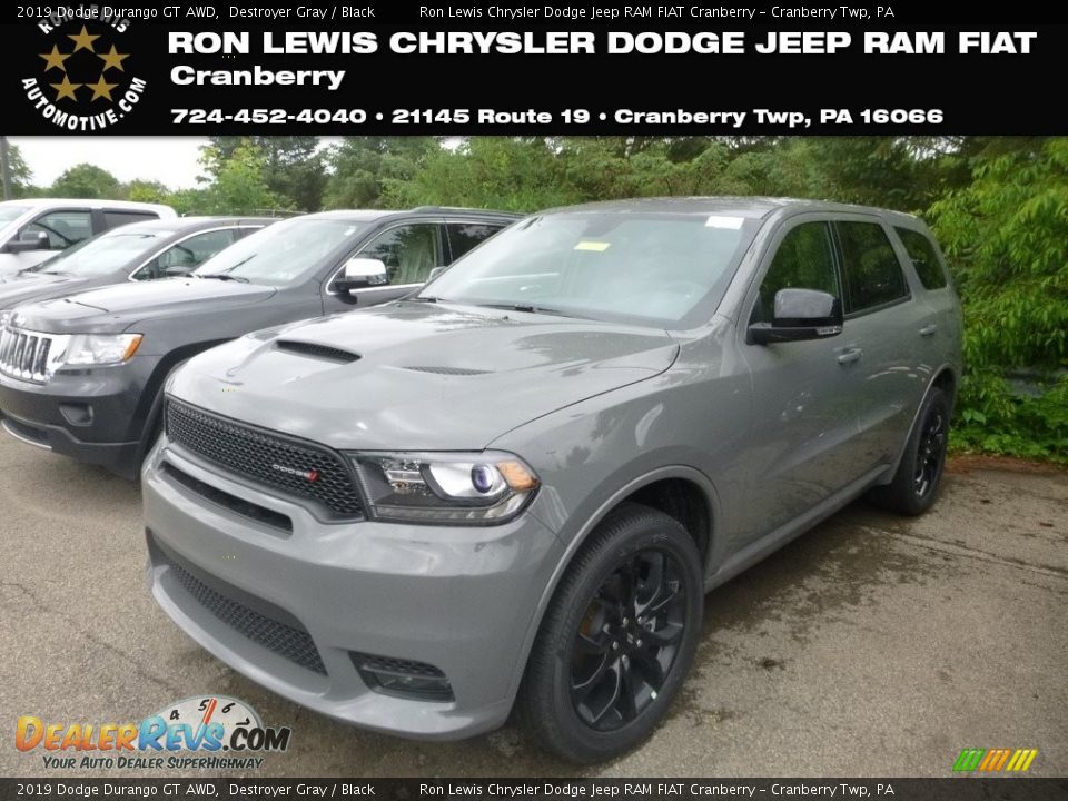 2019 Dodge Durango GT AWD Destroyer Gray / Black Photo #1