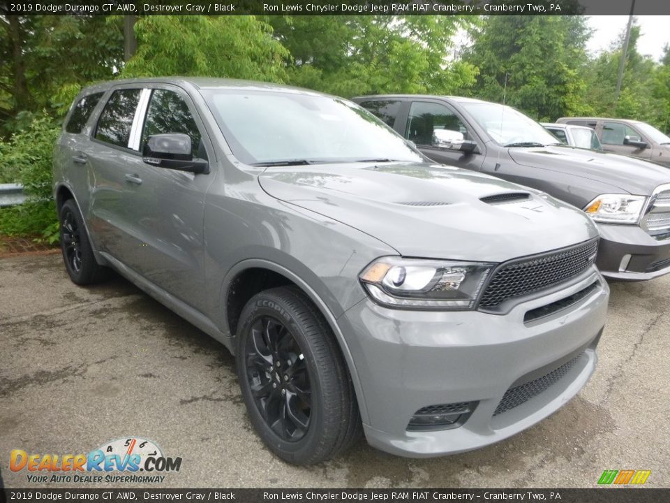 2019 Dodge Durango GT AWD Destroyer Gray / Black Photo #9