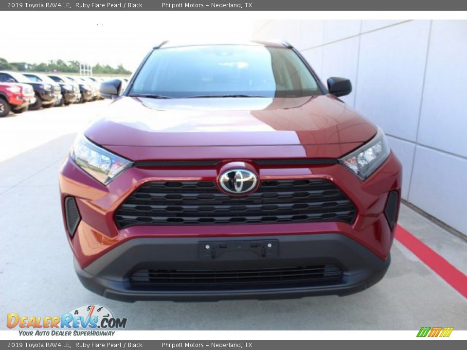 2019 Toyota RAV4 LE Ruby Flare Pearl / Black Photo #3
