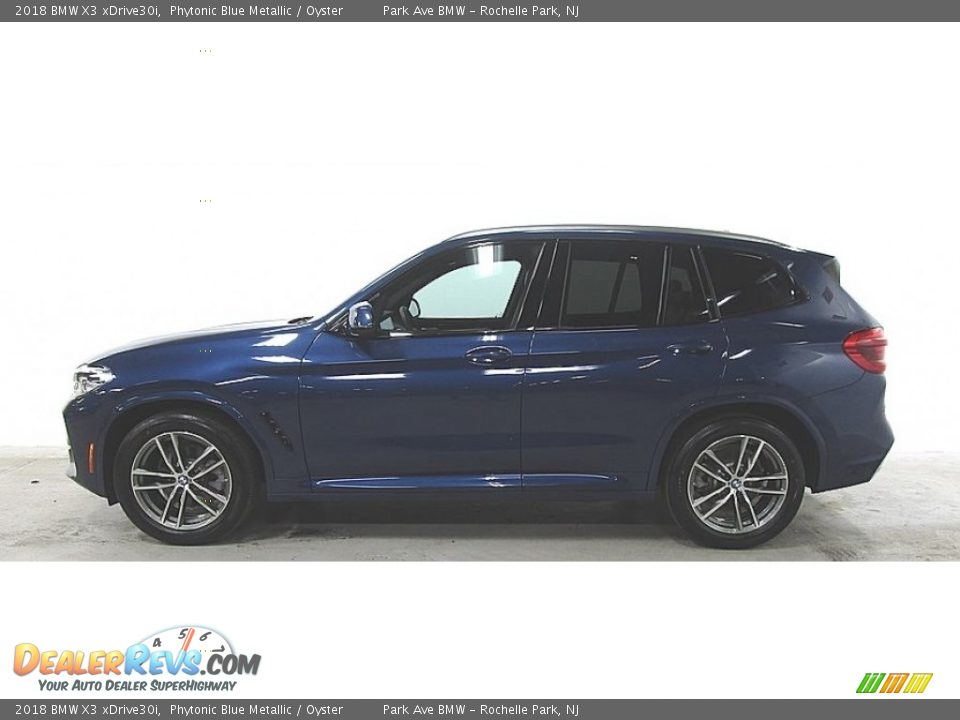 2018 BMW X3 xDrive30i Phytonic Blue Metallic / Oyster Photo #2
