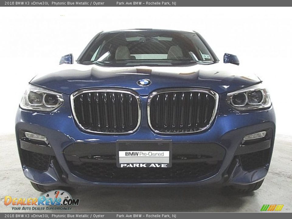 2018 BMW X3 xDrive30i Phytonic Blue Metallic / Oyster Photo #8