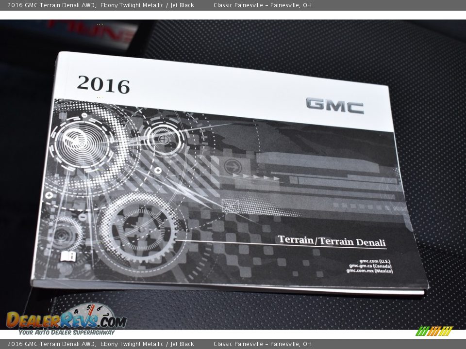 2016 GMC Terrain Denali AWD Ebony Twilight Metallic / Jet Black Photo #16