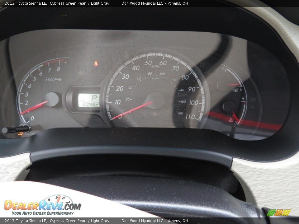 2013 Toyota Sienna LE Cypress Green Pearl / Light Gray Photo #33
