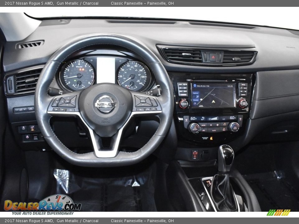 2017 Nissan Rogue S AWD Gun Metallic / Charcoal Photo #12