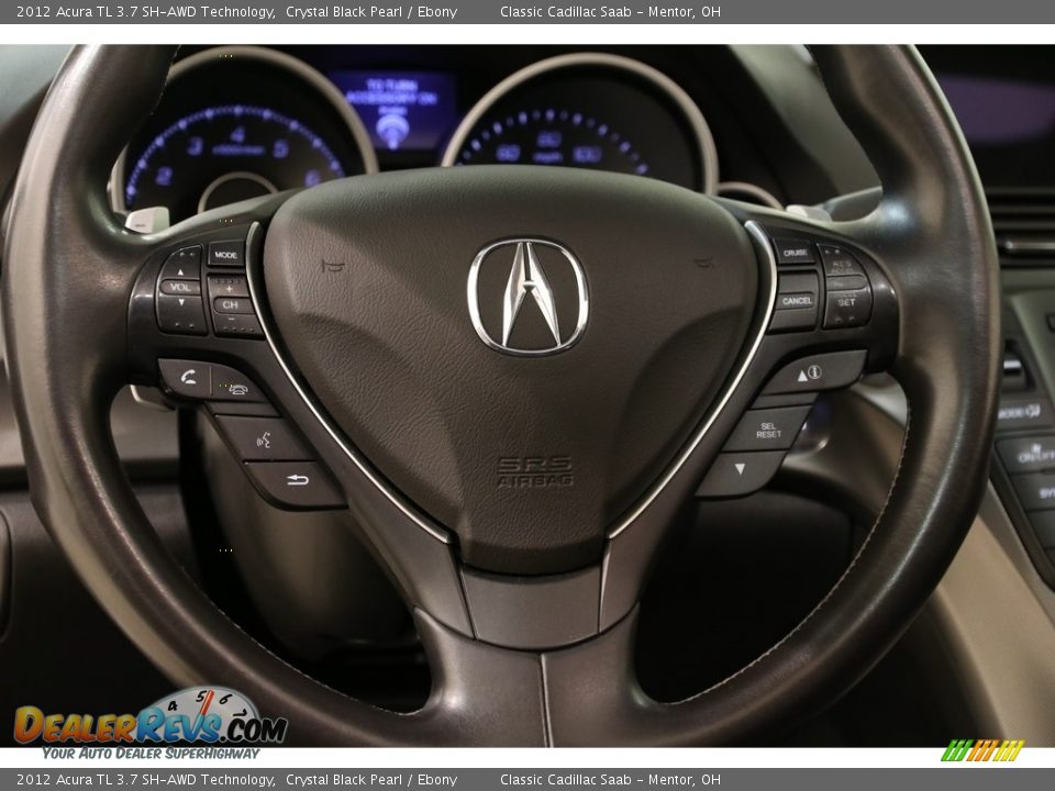 2012 Acura TL 3.7 SH-AWD Technology Crystal Black Pearl / Ebony Photo #7