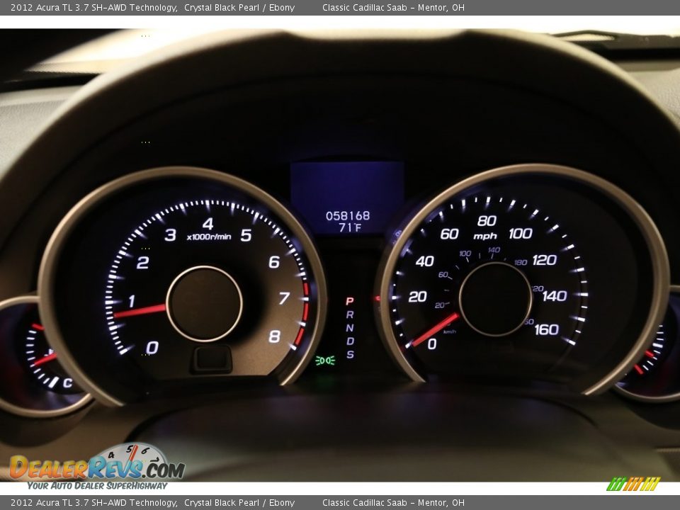 2012 Acura TL 3.7 SH-AWD Technology Crystal Black Pearl / Ebony Photo #8